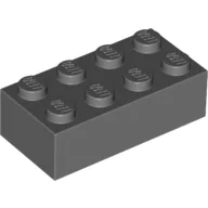 Brick 2 x 4, Dark Bluish Gray