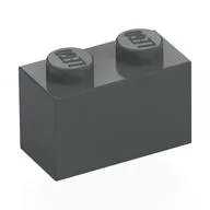 Brick 1 x 2, Dark Bluish Gray