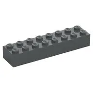 Brick 2 x 8, Dark Bluish Gray
