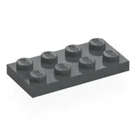 Plate 2 x 4, Dark Bluish Gray
