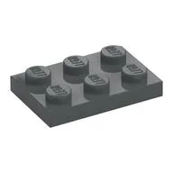 Plate 2 x 3, Dark Bluish Gray