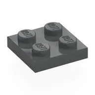 Plate 2 x 2, Dark Bluish Gray