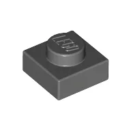Plate 1 x 1, Dark Bluish Gray