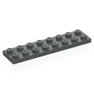 Plate 2 x 8, Dark Bluish Gray
