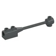 Bar 1 x 8 with Brick 1 x 2 Curved Top End (Axle Holder Inside Small End), Dark Bluish Gray