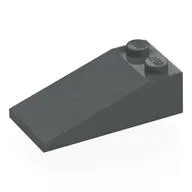 Brick Sloped 18° 4 x 2, Dark Bluish Gray