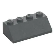 Brick Sloped 45° 2 x 4, Dark Bluish Gray