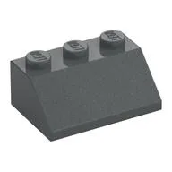 Brick Sloped 45° 2 x 3, Dark Bluish Gray