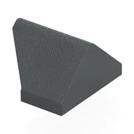 Brick Sloped 45° 2 x 1 Double / Inverted with Bottom Stud Holder, Dark Bluish Gray