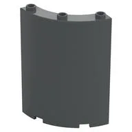 Panel 4 x 4 x 6 Quarter Cylinder, Dark Bluish Gray