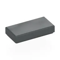 Tile 1 x 2 with Groove, Dark Bluish Gray