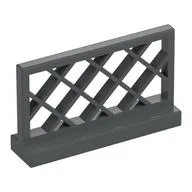 Fence Lattice 1 x 4 x 2, Dark Bluish Gray