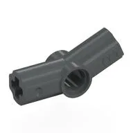Technic Axle and Pin Connector Angled #3 - 157.5°, Dark Bluish Gray