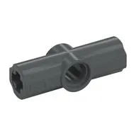 Technic Axle and Pin Connector Angled #2 - 180°, Dark Bluish Gray