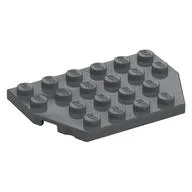 Wedge Plate 4 x 6 Cut Corners, Dark Bluish Gray
