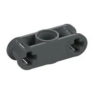 Technic Axle and Pin Connector Perpendicular 3L with Centre Pin Hole, Dark Bluish Gray