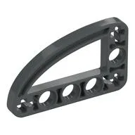 Technic Beam 3 x 5 L-Shape with Quarter Ellipse Thin, Dark Bluish Gray