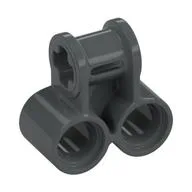 Technic Axle and Pin Connector Perpendicular Double, Dark Bluish Gray