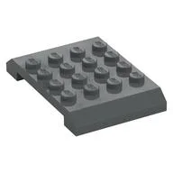 Brick Sloped 4 x 6 x 2/3 Double, Dark Bluish Gray