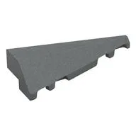 Brick Wedged, Sloped 2 x 5 Right, Dark Bluish Gray