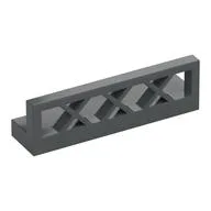 Fence Lattice 1 x 4 x 1, Dark Bluish Gray