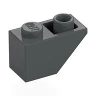 Brick Sloped Inverted 45° 2 x 1, Dark Bluish Gray