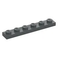 Plate 1 x 6, Dark Bluish Gray