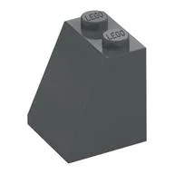 Brick Sloped 65° 2 x 2 x 2 with Bottom Tube, Dark Bluish Gray