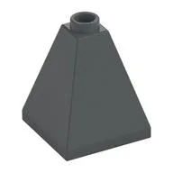 Brick Sloped 75° 2 x 2 x 2 Quadruple Convex, Dark Bluish Gray