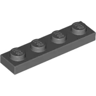 Plate 1 x 4, Dark Bluish Gray