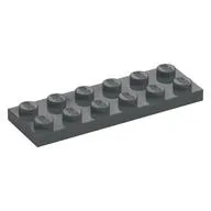 Plate 2 x 6, Dark Bluish Gray