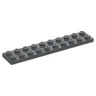 Plate 2 x 10, Dark Bluish Gray