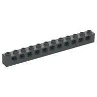 Technic Brick 1 x 12 [11 Pin Holes], Dark Bluish Gray