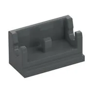 Hinge Brick 1 x 2 Base, Dark Bluish Gray