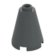 Cone 2 x 2 x 2, Open Stud, Dark Bluish Gray