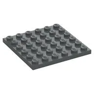 Plate 6 x 6, Dark Bluish Gray