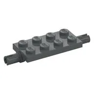 Plate Special 2 x 4 with Pins, Reinforced, Dark Bluish Gray