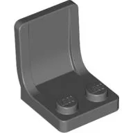 Seat / Chair 2 x 2 with Center Sprue Mark, Dark Bluish Gray