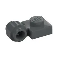 Plate Special 1 x 1 with Clip Light, Bar Hole [Thick Ring], Dark Bluish Gray
