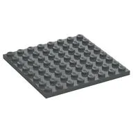 Plate 8 x 8, Dark Bluish Gray