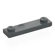Plate Special 1 x 4 with 2 Studs with Groove [New Underside], Dark Bluish Gray