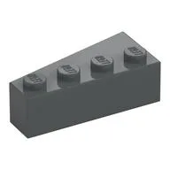 Brick Wedged, Angled 4 x 2 Right, Dark Bluish Gray