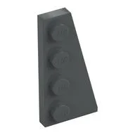 Wedge Plate 4 x 2 Right, Dark Bluish Gray