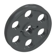 Technic Wedge Belt Wheel [aka Pulley], Dark Bluish Gray