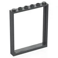 Door Frame 1 x 6 x 6, Dark Bluish Gray