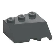Brick Wedged, Sloped 45° 3 x 3 Left, Dark Bluish Gray