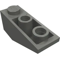 Brick Sloped Inverted 34° 3 x 1 with Internal Stopper, Dark Bluish Gray