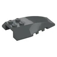 Brick Wedged, Curved 6 x 4 Triple, Dark Bluish Gray