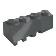 Brick Wedged, Sloped 45° 4 x 2 Right, Dark Bluish Gray