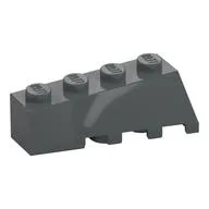 Brick Wedged, Sloped 45° 4 x 2 Left, Dark Bluish Gray